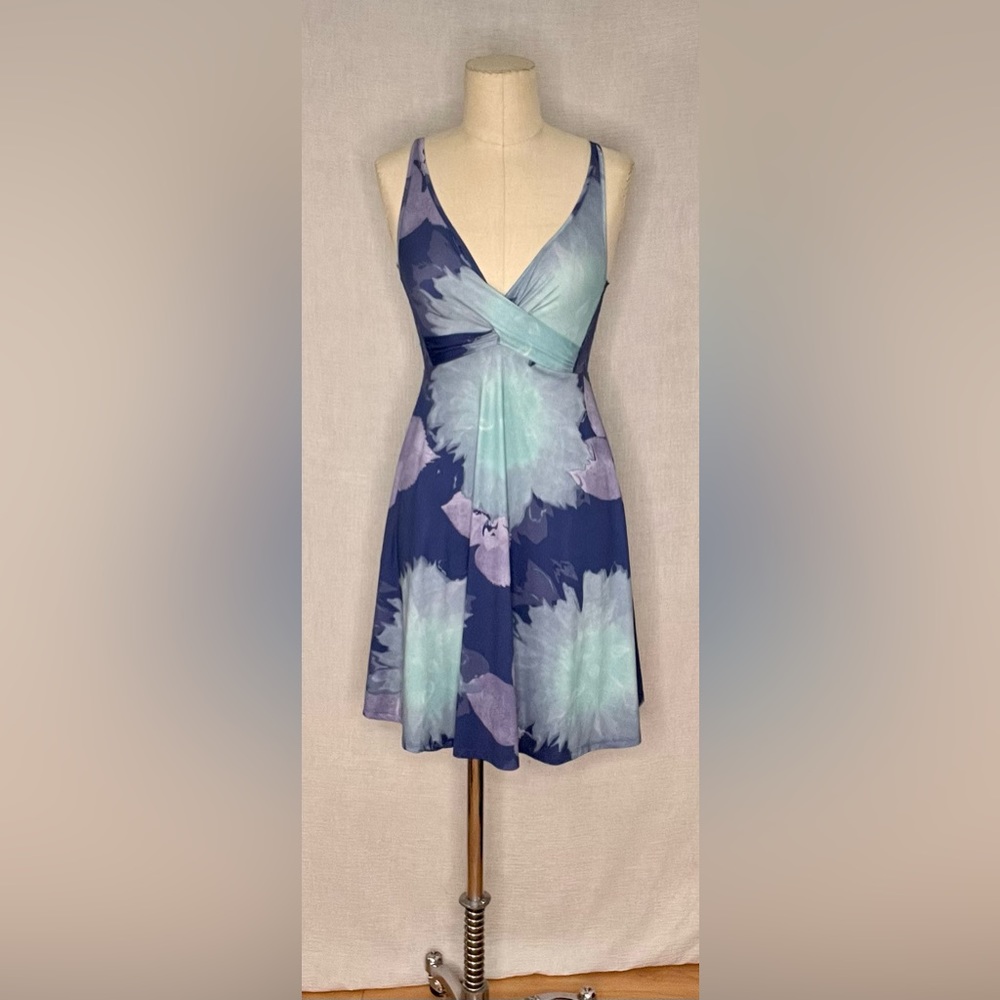 La Vie en Rose Buttery soft Abstract printed nightgown with Lace detail in back.